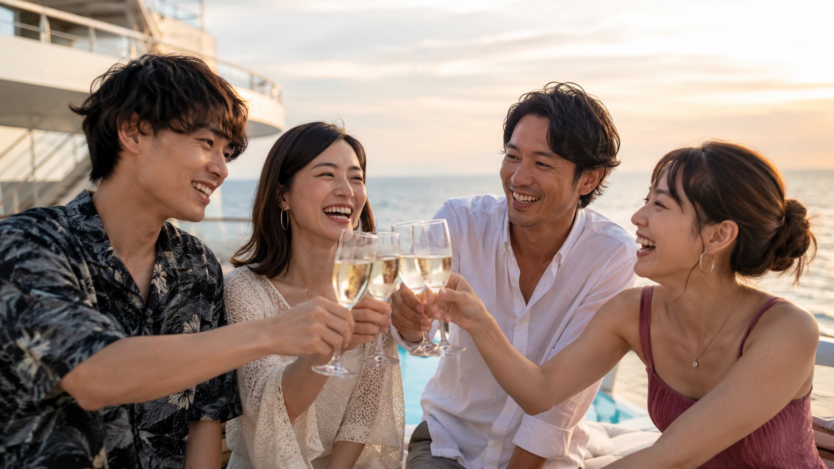 友人と一緒に楽しむ旅行のイメージ